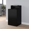 Flash Furniture Dell Receptacle Enclosure for 32 Gallon Trash Cans w/8-in Drop Hole and Upper Tray Shelf, Blk GC-M-196-BLK-GG - alternate 8